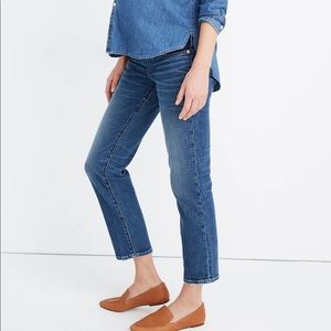 Maternity Madewell straight jeans size 28